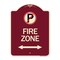 Signmission No Parking and Arrow Pointing Left and Right Heavy-Gauge Aluminum Sign, 24" x 18", BU-1824-24656 A-DES-BU-1824-24656 - alternate 1